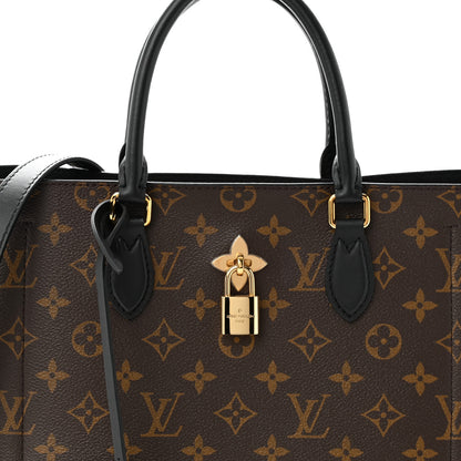 Louis Vuitton Monogram Flower Tote Black 7 of 10