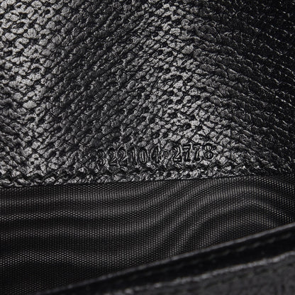 Gucci Calfskin Dandy New Chester Continental Flap Wallet Black 6 of 7