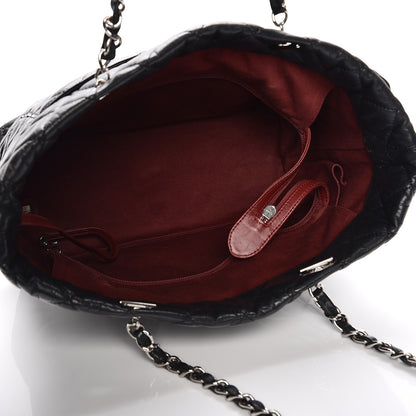 Chanel Aged Calfskin Quilted Large Cotton Club Tote Black 5 of 10