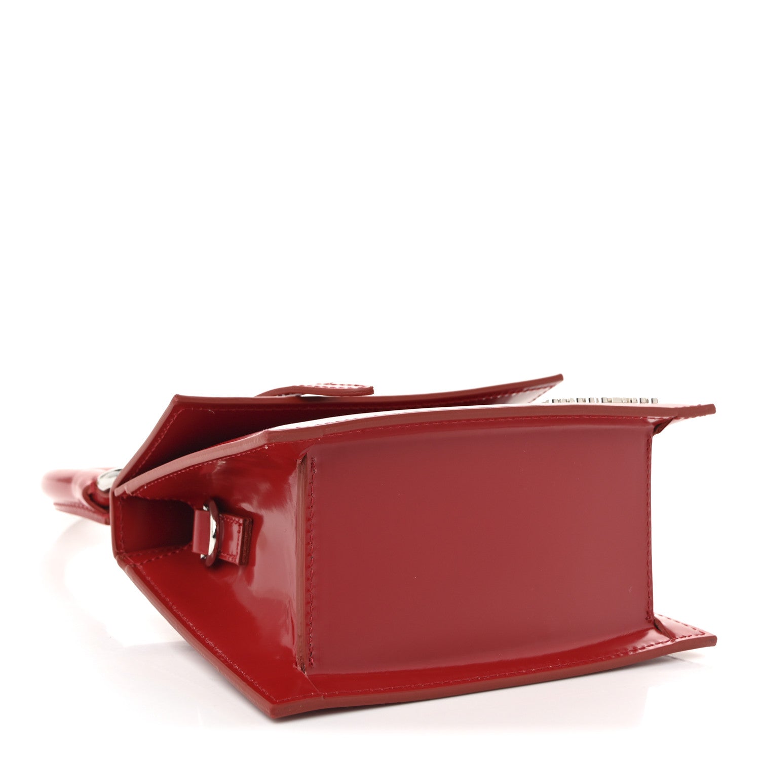 Jacquemus Glazed Calfskin Le Chiquito Boucle Moyen Red 4 of 9