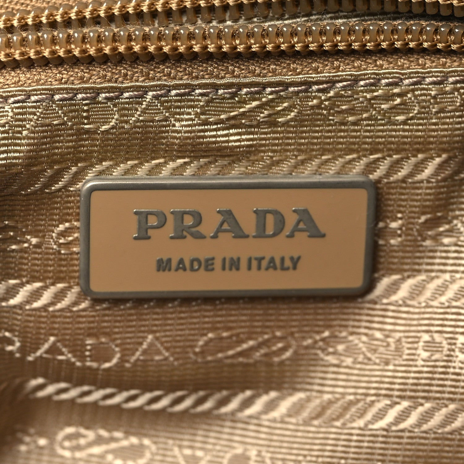 Prada Tessuto Nylon Calfskin Vela Messenger Bag Sesamo 5 of 6