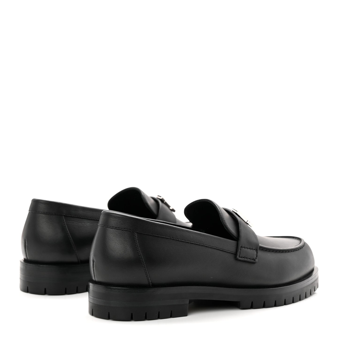 Calfskin Womens Faubourg Loafers 36 Black
