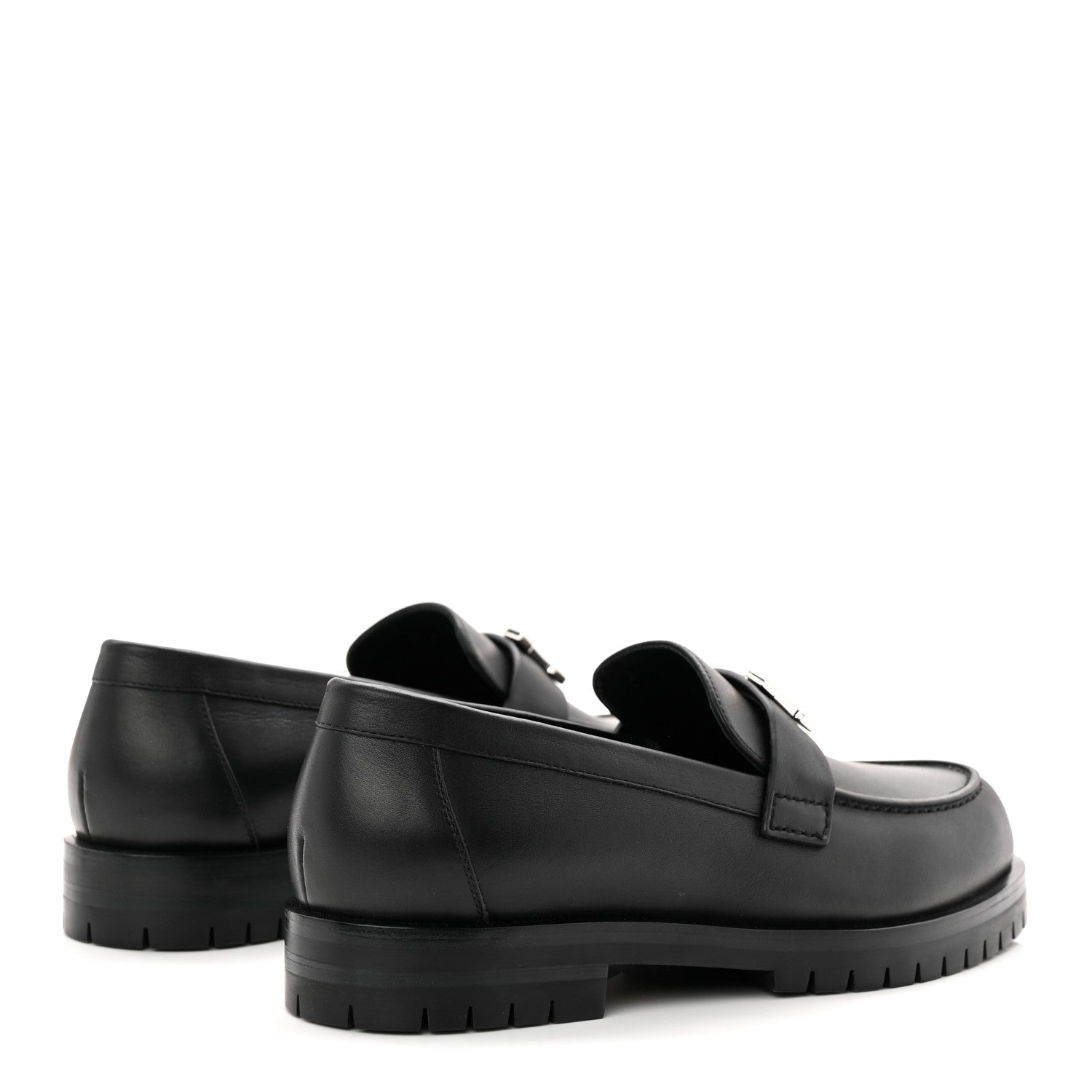 Hermes Calfskin Womens Faubourg Loafers 36 Black 5 of 9