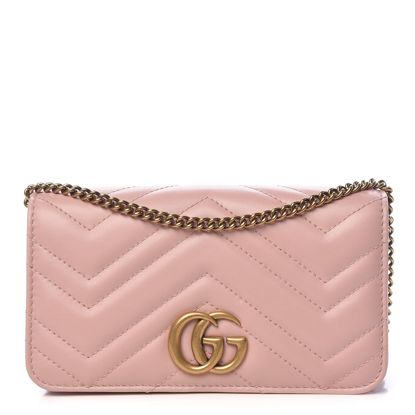 Calfskin Matelasse GG Marmont Mini Bag Perfect Pink