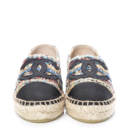 Chanel Tweed Grosgrain CC Espadrilles 36 Multicolor 2 of 10