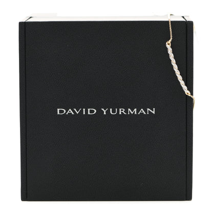 David Yurman 18K Yellow Gold Diamond Paveflex Station Bracelet 5 of 5