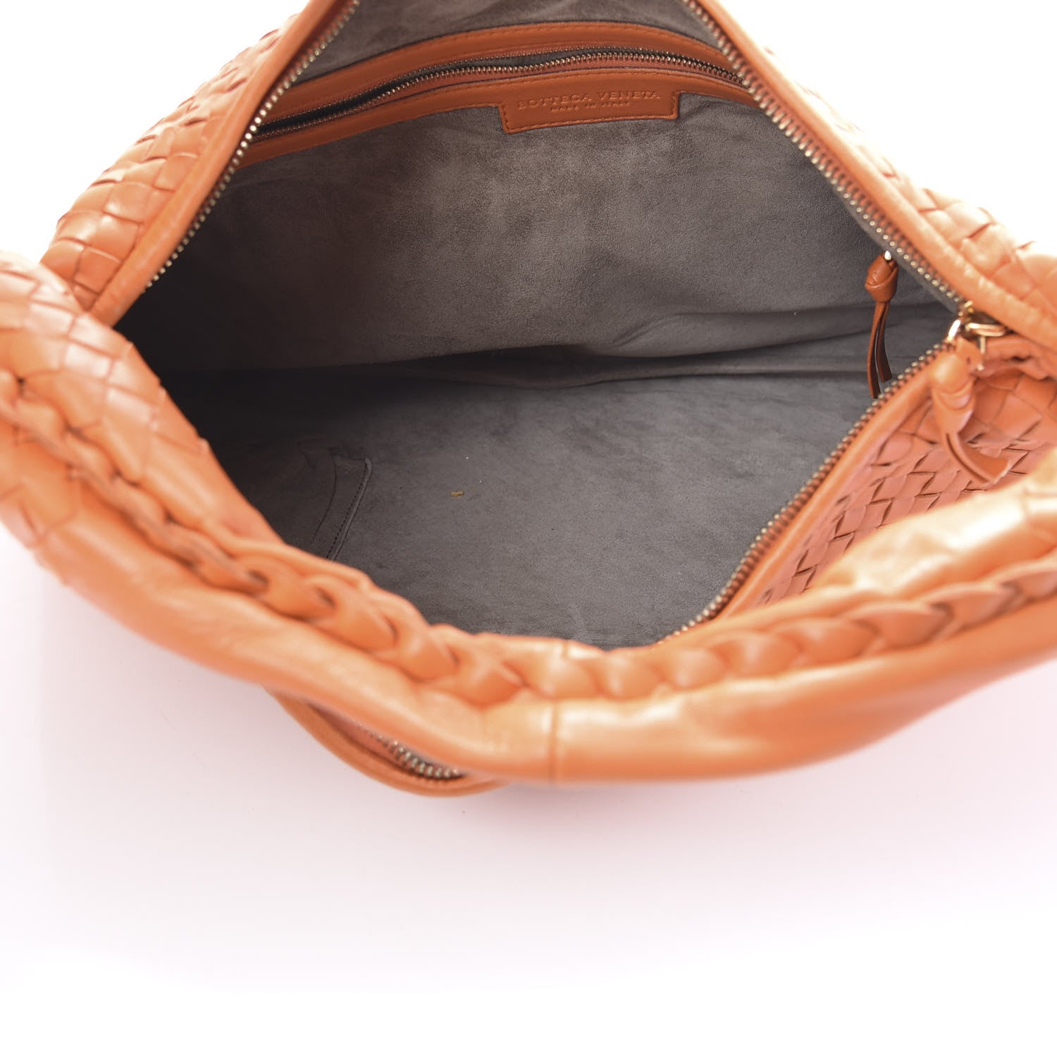 Bottega Veneta Nappa Intrecciato Large Veneta Hobo Orange 5 of 11