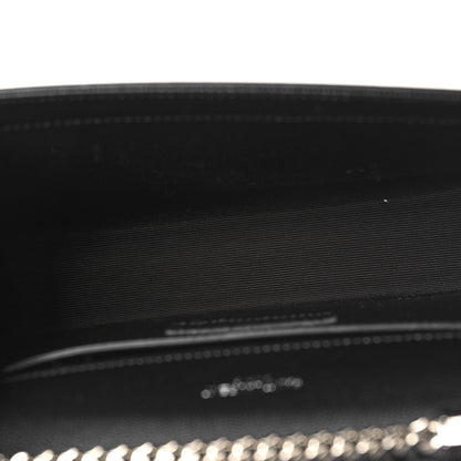 Saint Laurent Grain De Poudre Small Monogram Kate Satchel Black 5 of 9