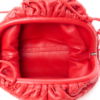 Bottega Veneta Nappa Intrecciato The Mini Pouch Bright Red 5 of 11