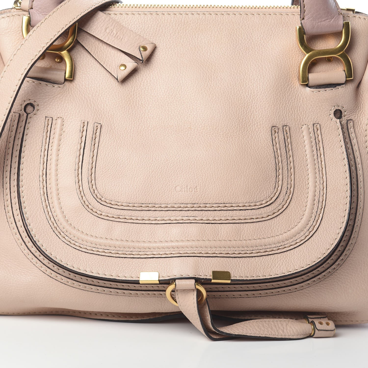 Chloe Calfskin Medium Marcie Satchel Blush Nude 8 of 10