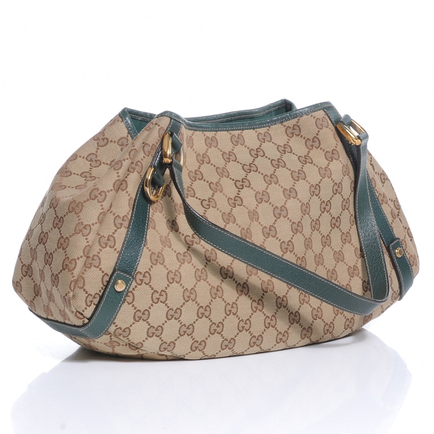 Gucci Monogram Medium Abbey Shoulder Bag Green 3 of 7