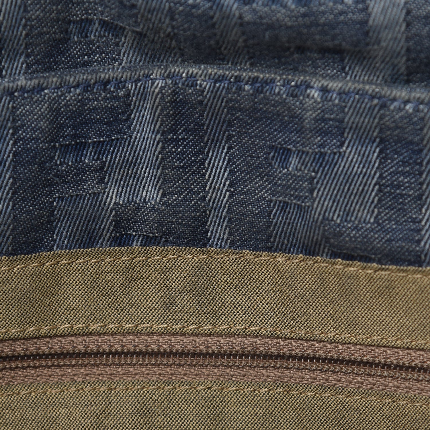 Fendi Denim Zucca Mia Shoulder Flap Blue 10 of 11
