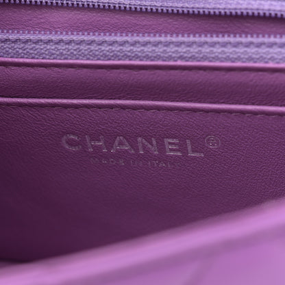 Chanel Lambskin Quilted Mini Rectangular Flap Purple 6 of 11