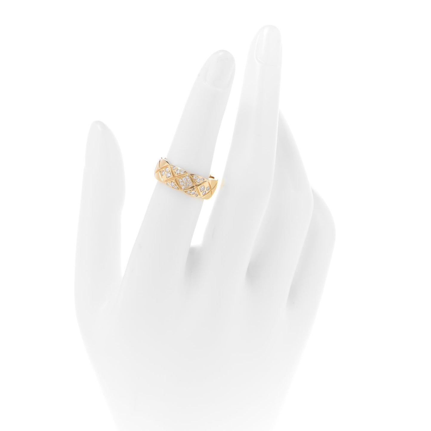 18K Yellow Gold Diamond Small Coco Crush Ring 53 6.25