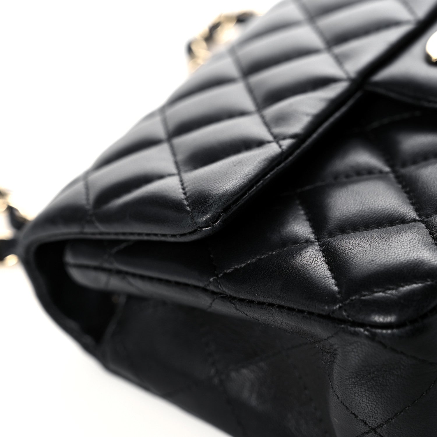 Chanel Lambskin Quilted Mini Rectangular Flap Black 9 of 19