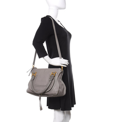 Chloe Calfskin Medium Marcie Satchel Cashmere Grey 2 of 21