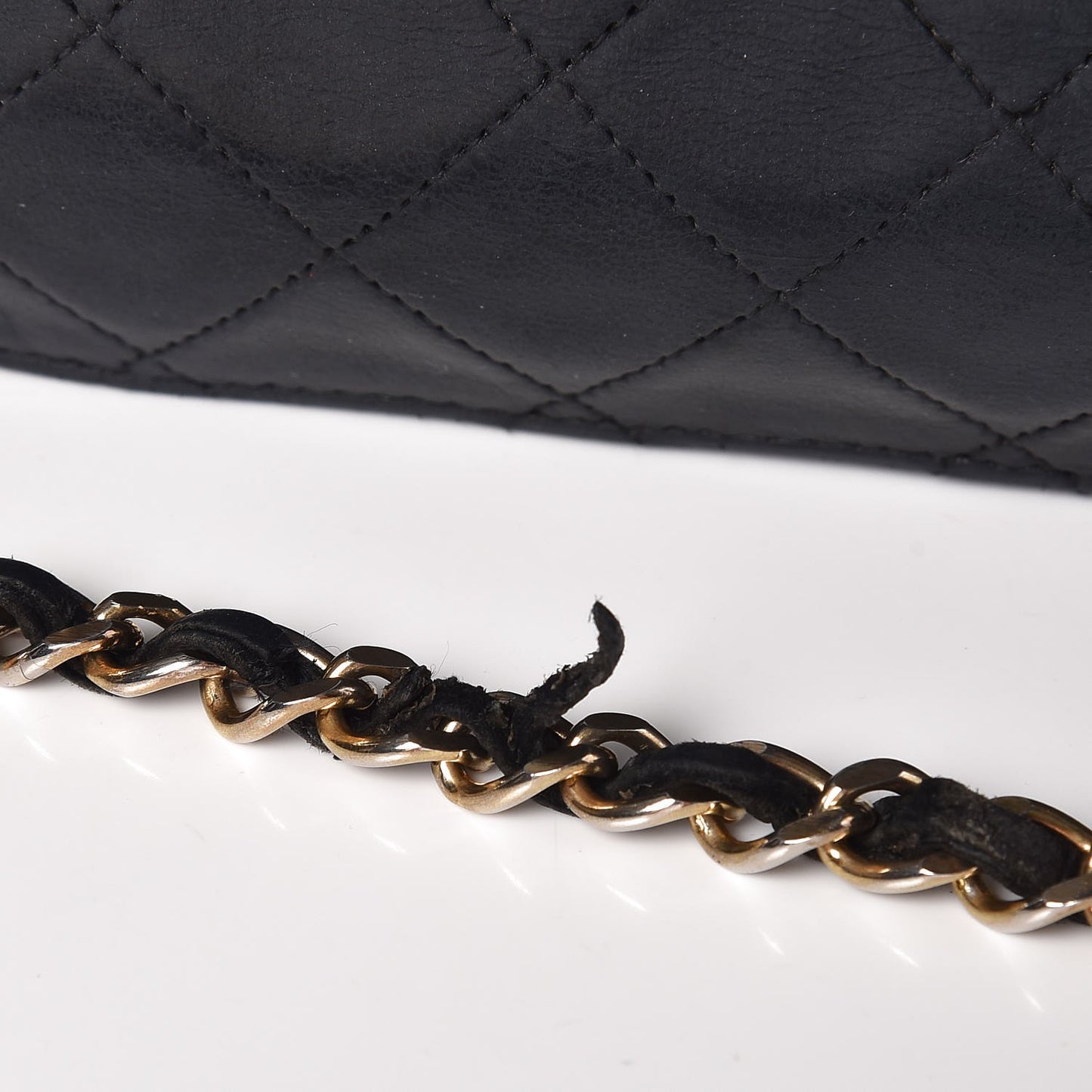 Lambskin Quilted Medium Single Flap Black