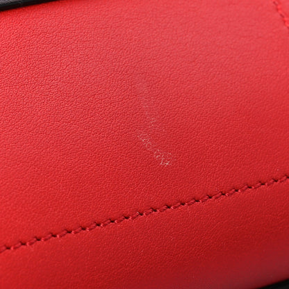 Celine Smooth Calfskin Bullhide Nano Tri-Color Luggage Bright Red 12 of 14