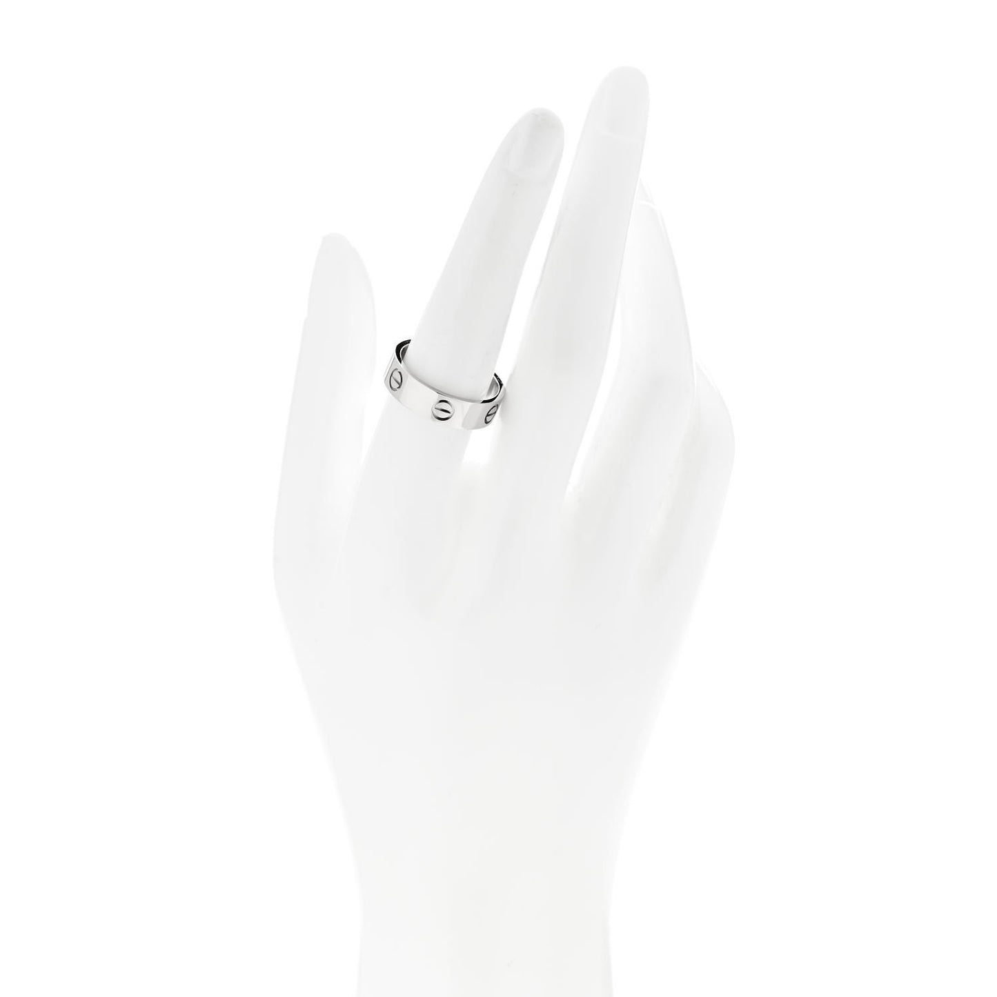 Platinum 5.5mm LOVE Ring 57 8