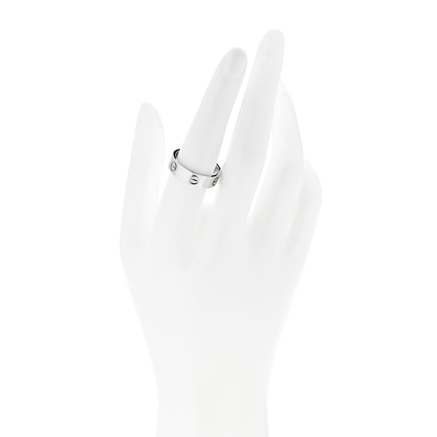 Cartier Platinum 5.5mm LOVE Ring 57 8 2 of 5