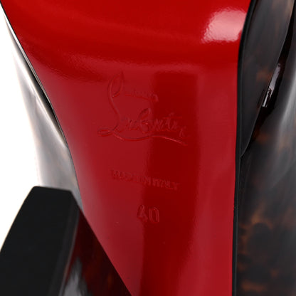 Christian Louboutin Patent New Marpoil 120 Platform Pumps 40 Tartaruga 6 of 14