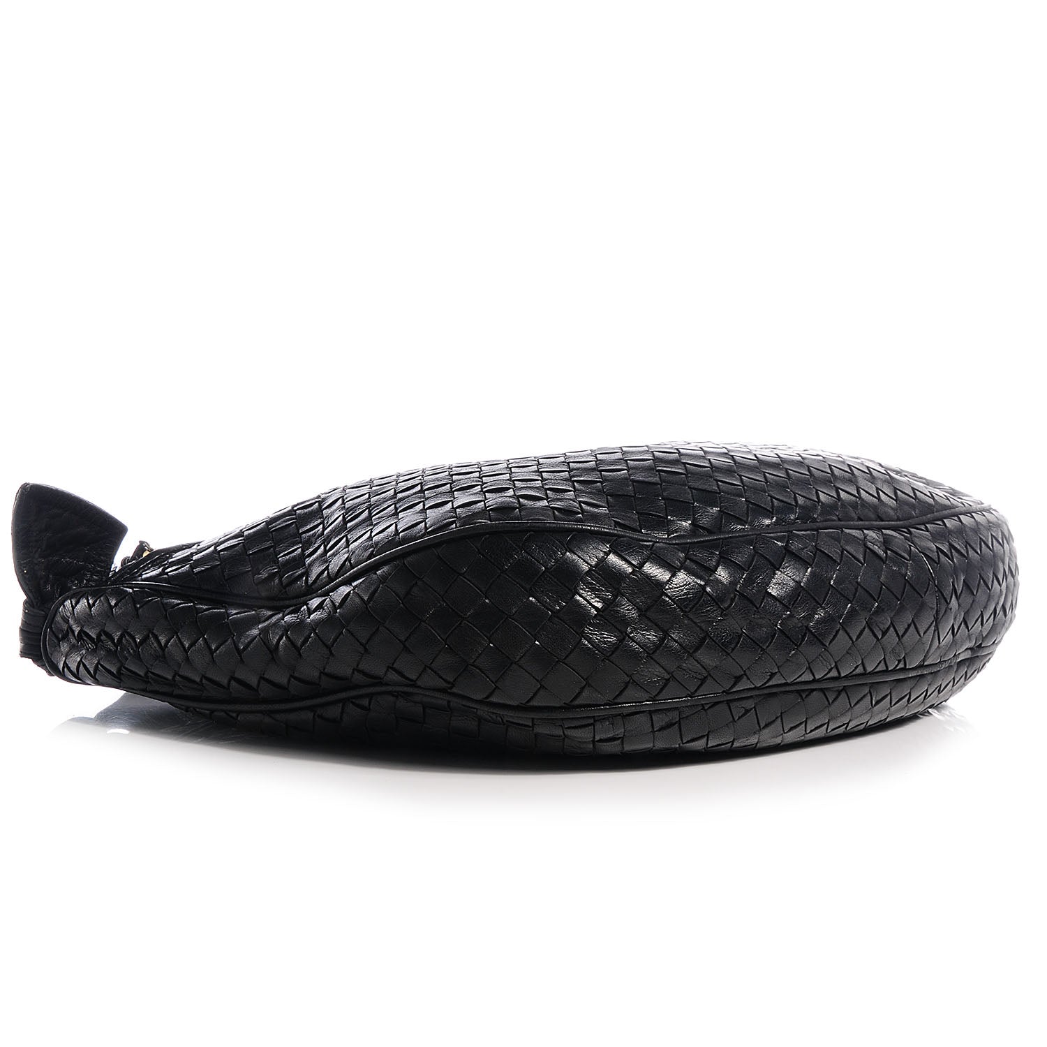 Bottega Veneta Vintage Nappa Intrecciato Shoulder Bag Nero Black 4 of 6