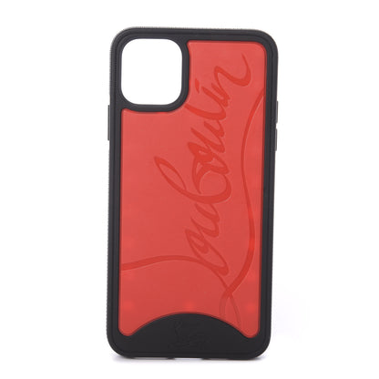 Christian Louboutin Calfskin Loubiphone Sneakers iPhone11 Case Black Red 1 of 5