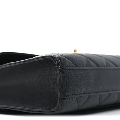 Chanel Caviar Quilted Carry Me Top Handle Flap Black 9 of 11