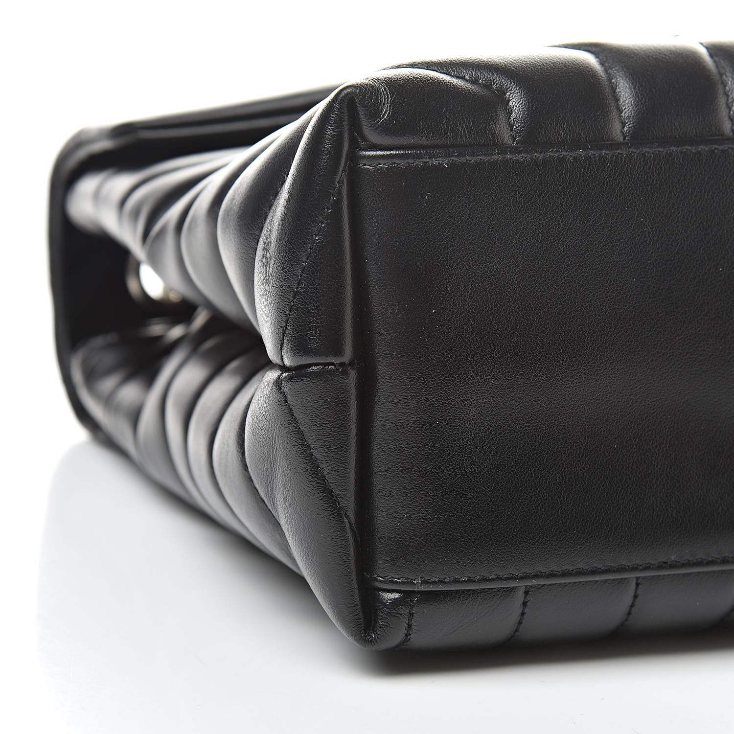 Saint Laurent Calfskin Y Quilted Monogram Medium Loulou Chain Satchel Black 10 of 12