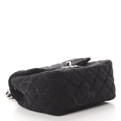 Chanel Denim CC Quilted Mini Square Flap Black 4 of 11