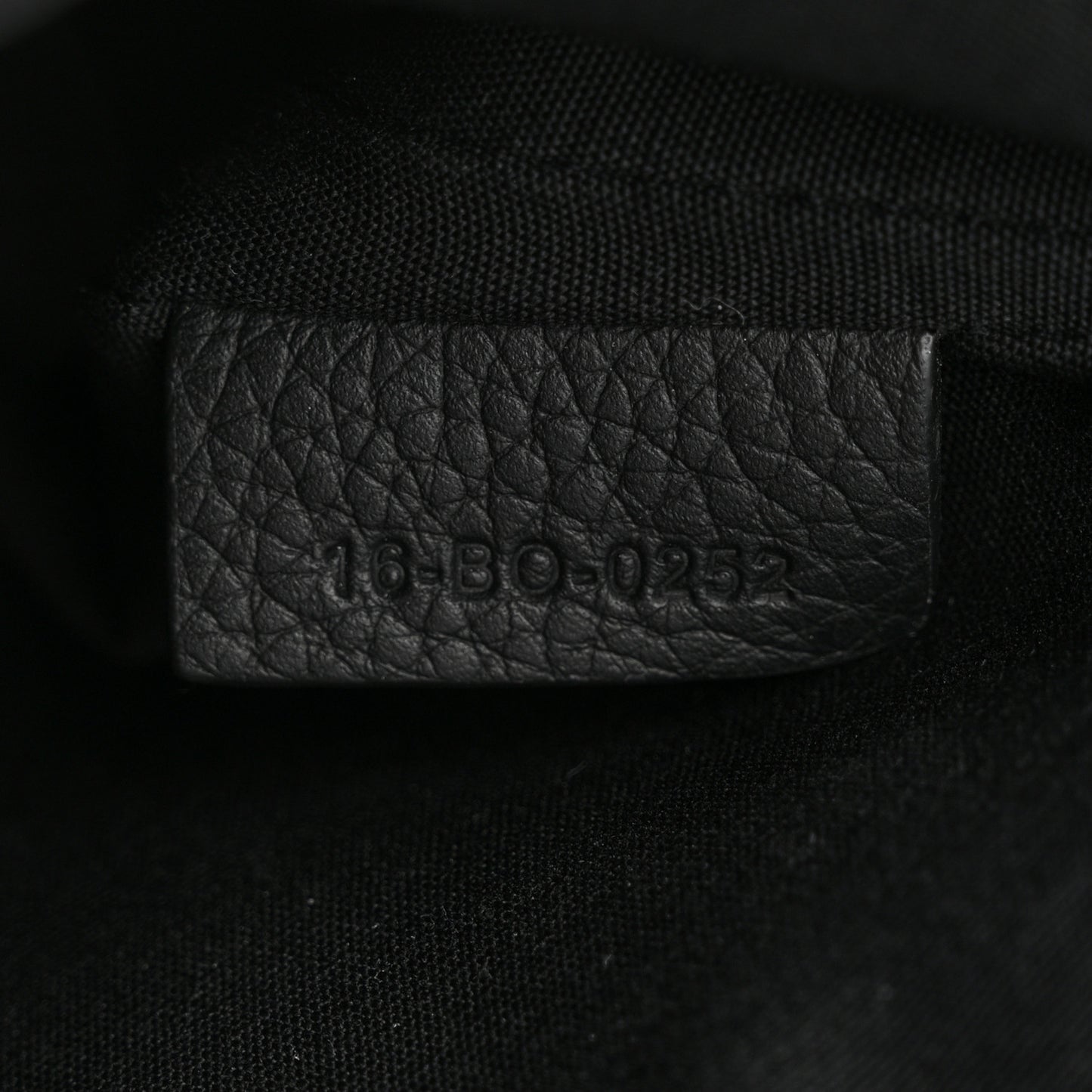 X KAWS Grained Calfskin Saddle Pouch Black