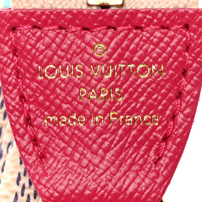 Louis Vuitton Damier Azur 2021 Christmas Animation Hollywood Mini Pochette Accessories Fuchsia 6 of 8