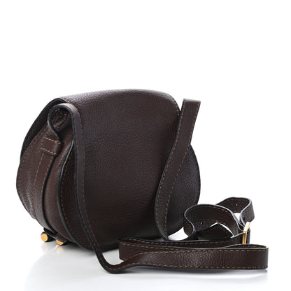 Chloe Calfskin Mini Marcie Round Crossbody Bag Coffee Shot 2 of 4