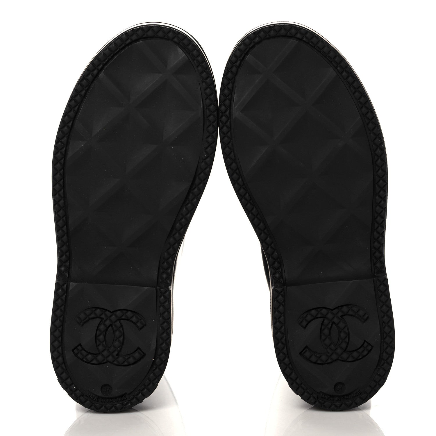Chanel Caoutchouk CC High Boots 37 Black 5 of 8