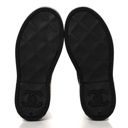 Chanel Caoutchouk CC High Boots 37 Black 5 of 8