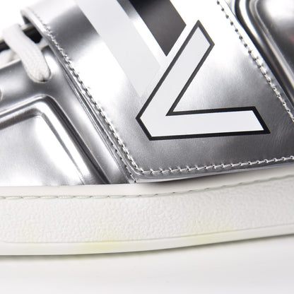 Louis Vuitton Patent Spaceship Sneakers 38.5 Silver 9 of 12
