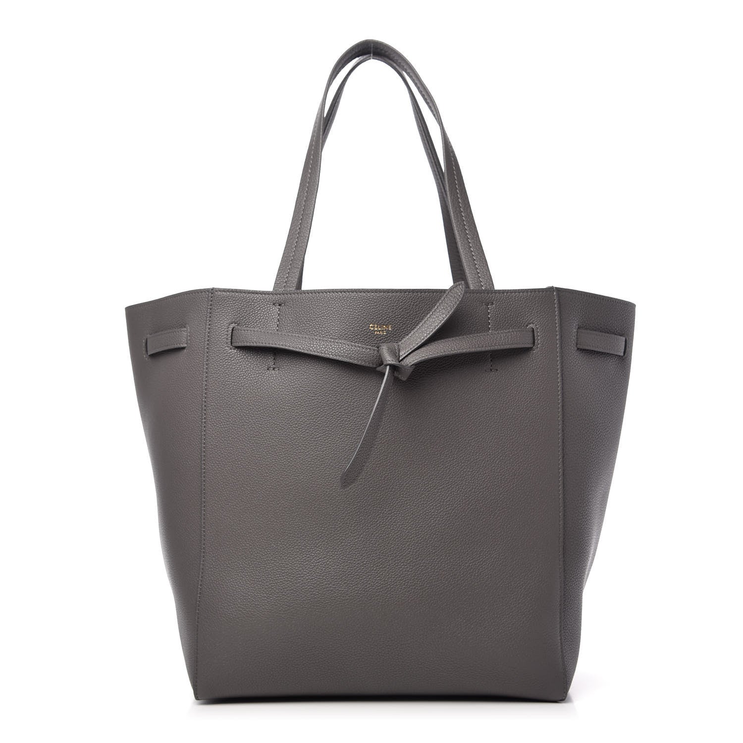 Celine Soft Grained Calfskin Small Belt Cabas Phantom Stone 1 of 9