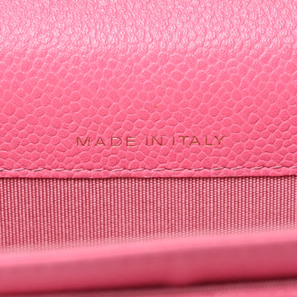 Chanel Caviar Quilted Flap Card Holder Pink 7 of 11