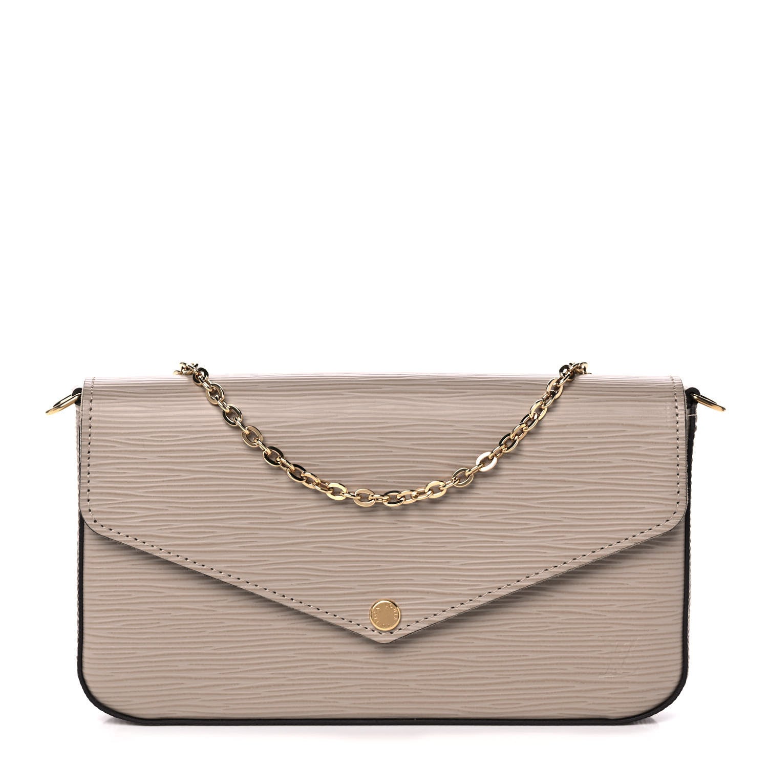 Louis Vuitton Epi Felicie Pochette Chain Wallet Galet 3 of 14