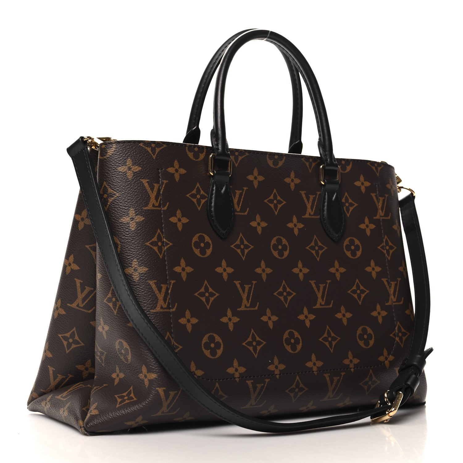 Louis Vuitton Monogram Flower Tote Black 2 of 10