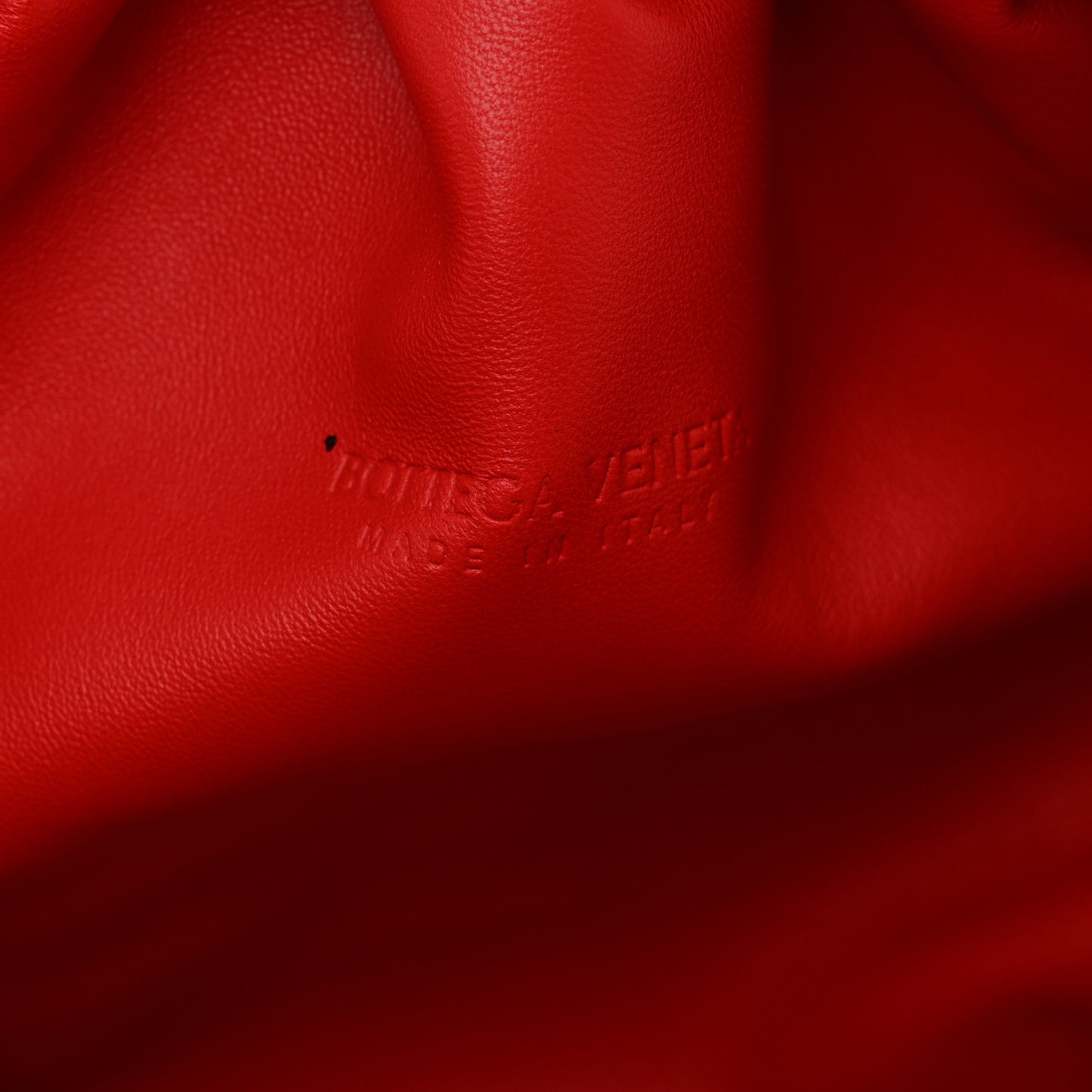 Nappa Maxi Intrecciato The Pouch Oversized Clutch Bright Red