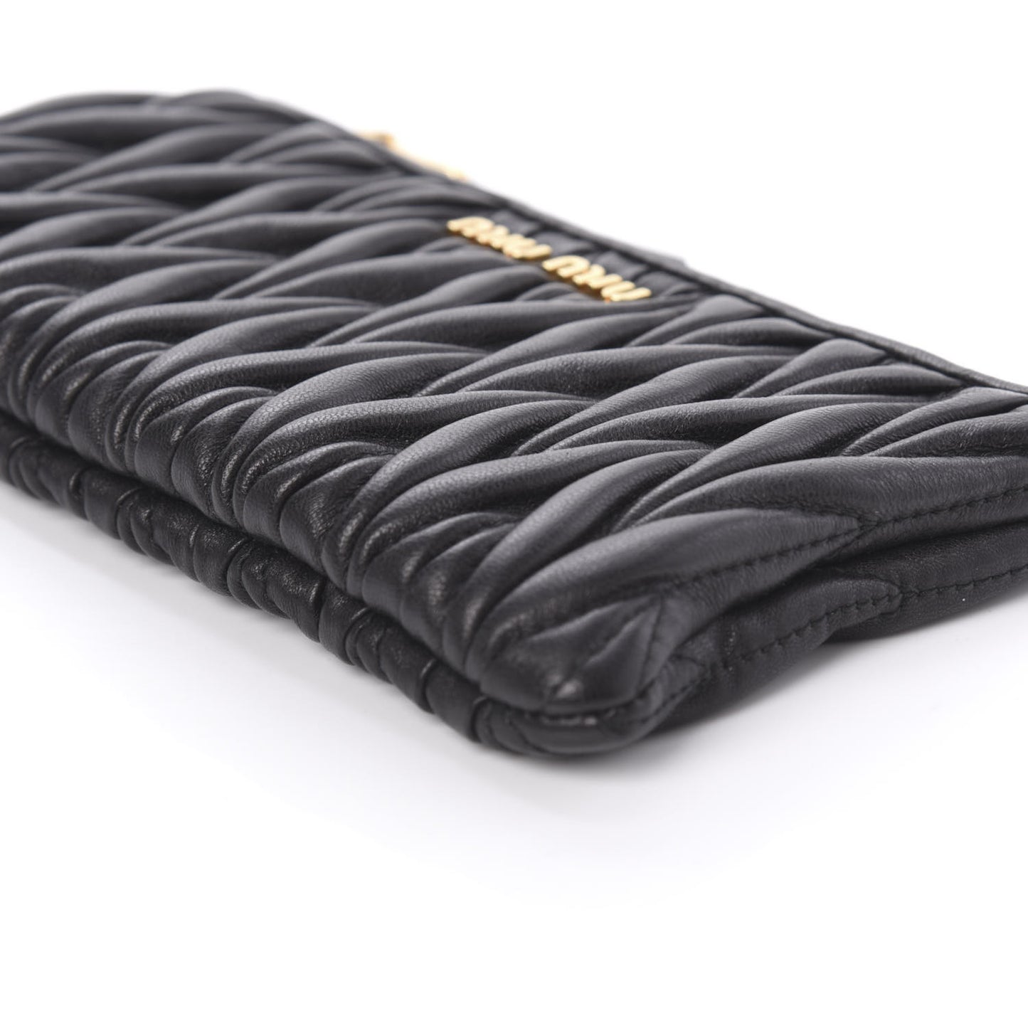 Nappa Matelasse Pouch Black