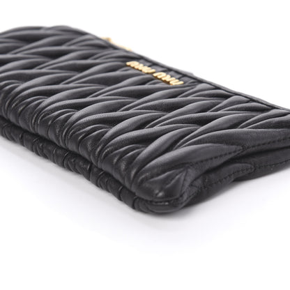 Miu Miu Nappa Matelasse Pouch Black 7 of 9
