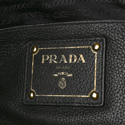 Prada Vitello Daino Hobo Black 5 of 7