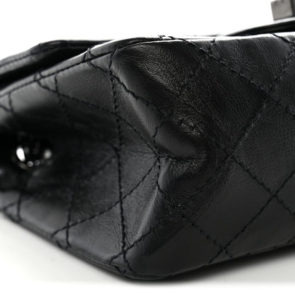 Chanel Aged Calfskin Quilted 2.55 Reissue Mini Flap So Black 9 of 11