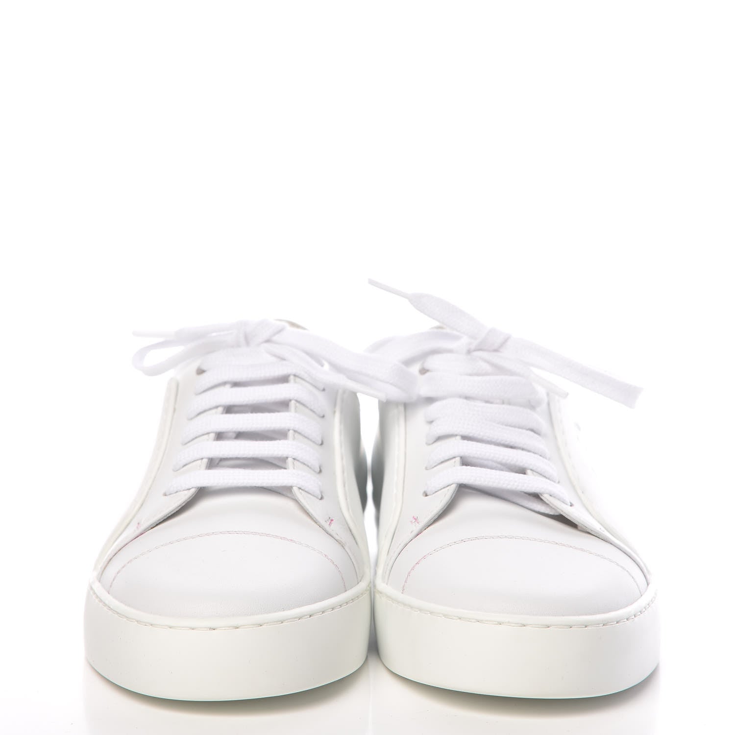 Chanel Calfskin Gum Womens CC Sneakers 38 White 2 of 10