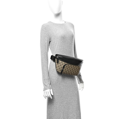 Gucci GG Supreme Monogram Belt Bag Black 2 of 9