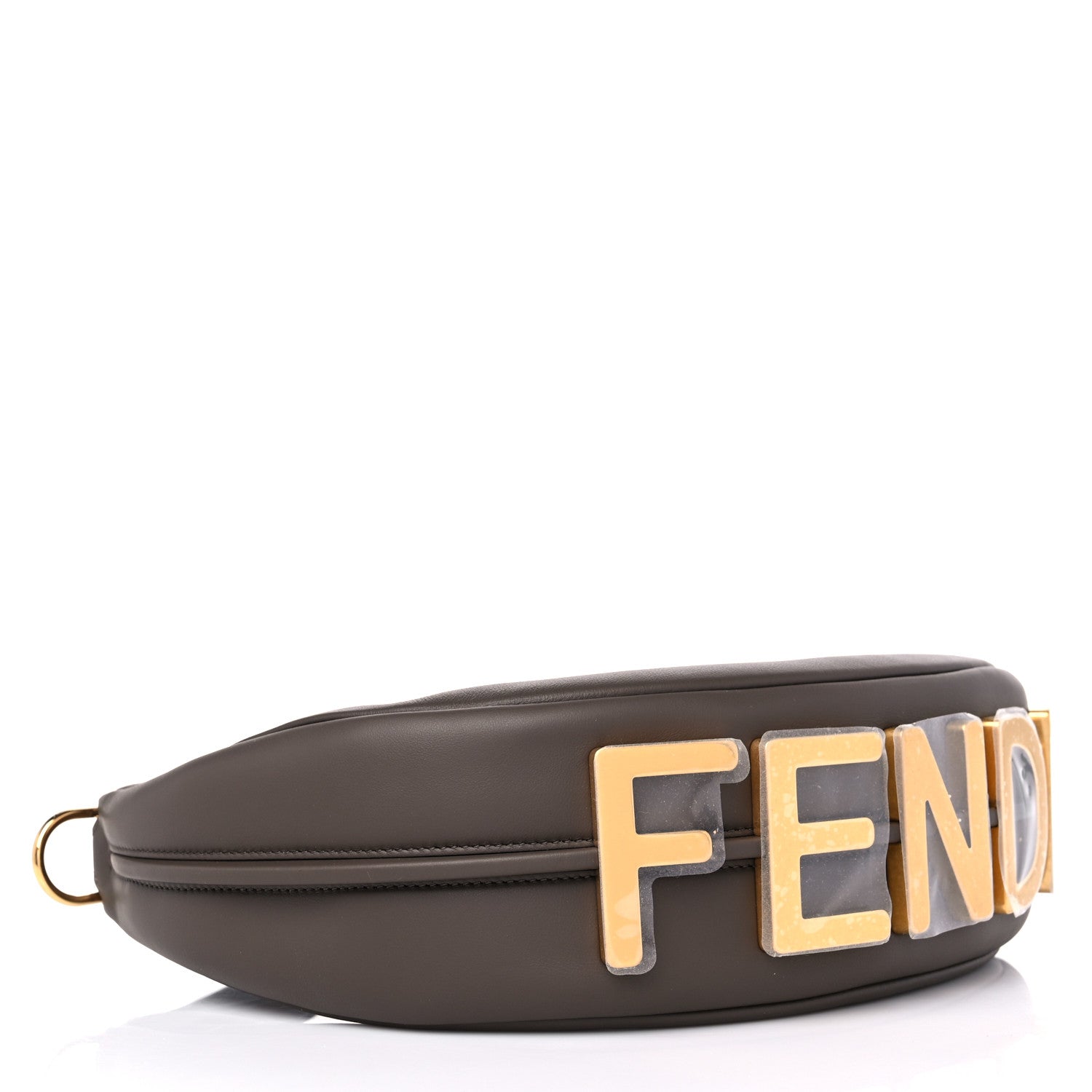 Fendi Vitello Grace Matte Small Fendigraphy Hobo Bag Dark Coffee 4 of 10