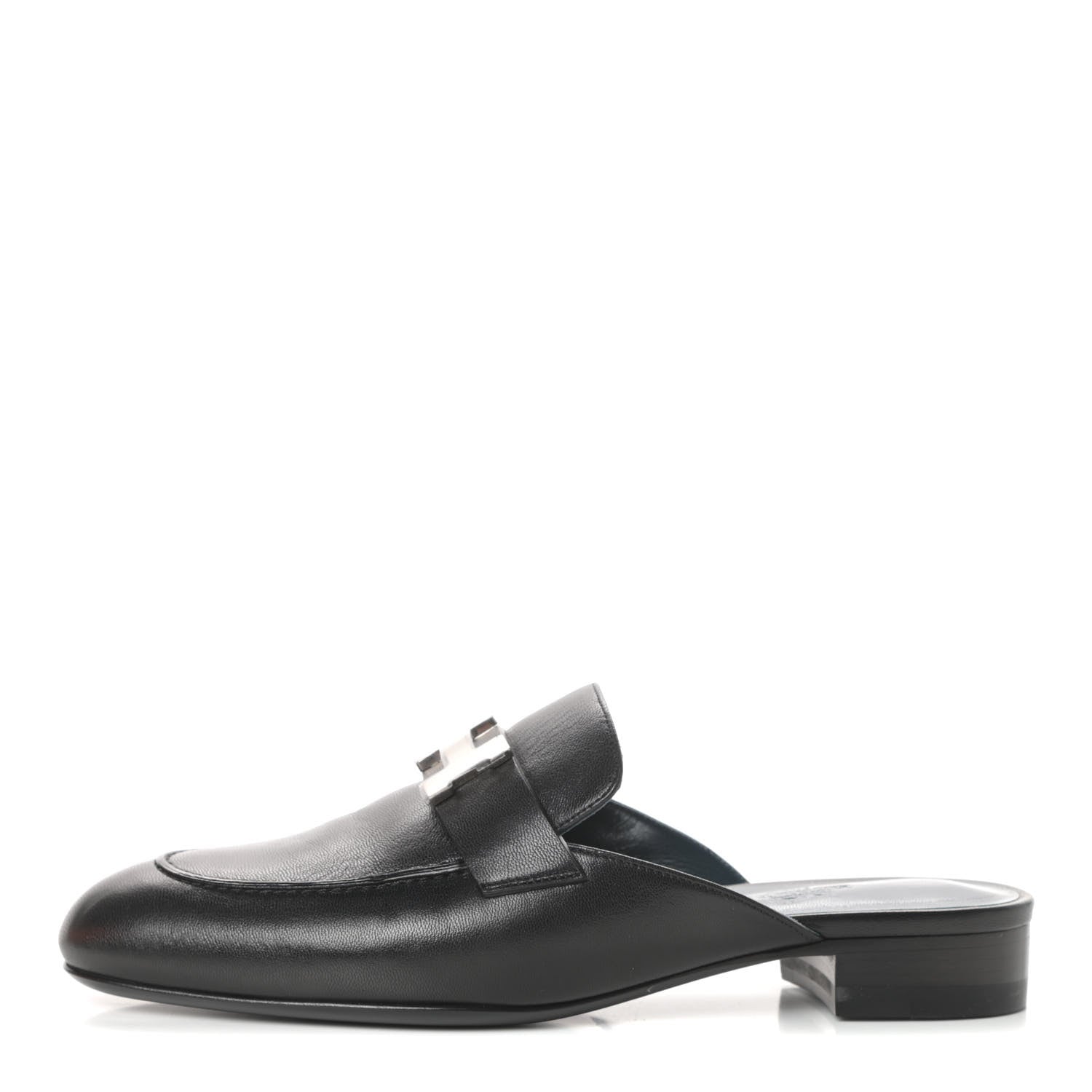 Hermes Goatskin Trocadero Mule 36.5 Black 1 of 7