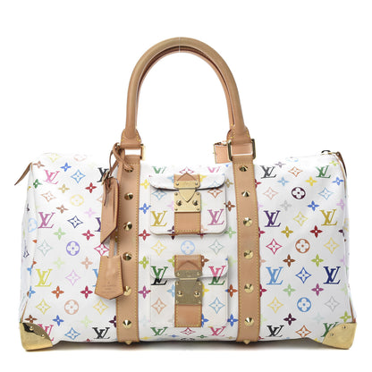 Louis Vuitton Monogram Multicolor Keepall 45 White 1 of 14